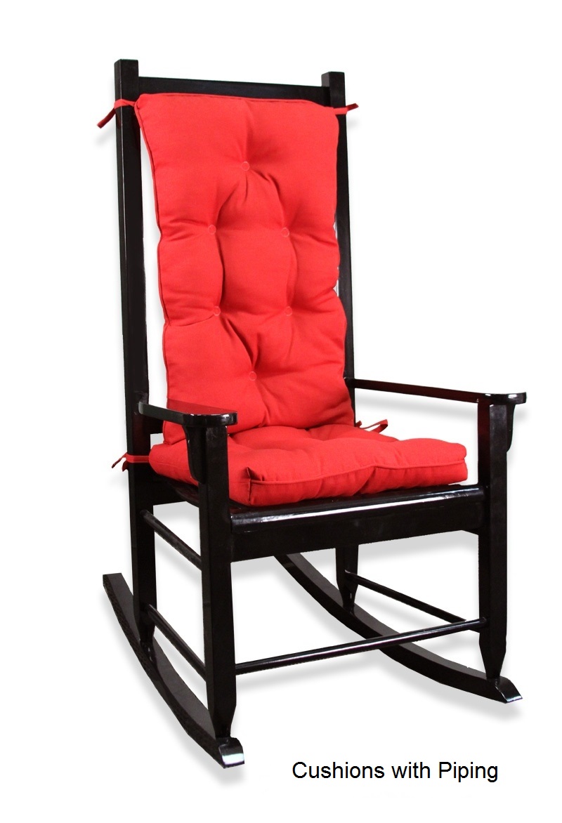 Custom Rocking Chair Seat & Back Cushion Set - Optimal