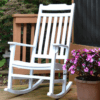 White Rocking Chair on deck